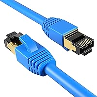 Vista 14 de Cables Direct Online Cable de Parche Ethernet SFTP Cat8 Amarillo de 7 Pies 40Gbps 2000Mhz Conexión Cobre Blindado 26AWG RJ45 Retrocompatible