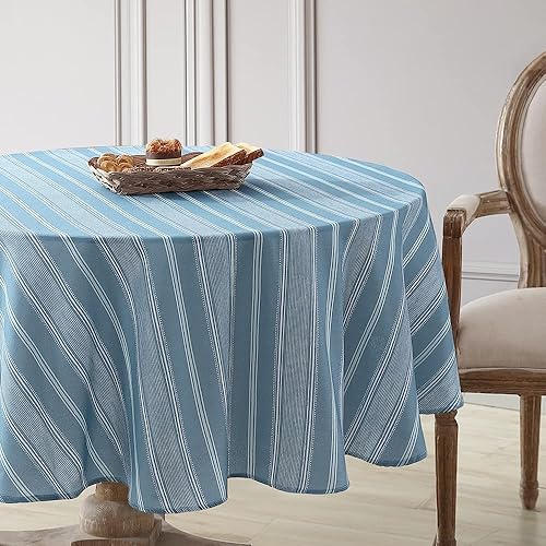 Laura Ashley Mantel decorativo, resistente a las arrugas y a las manchas, repelente al agua a prueba de derrames, tela de poliéster lavable de fácil