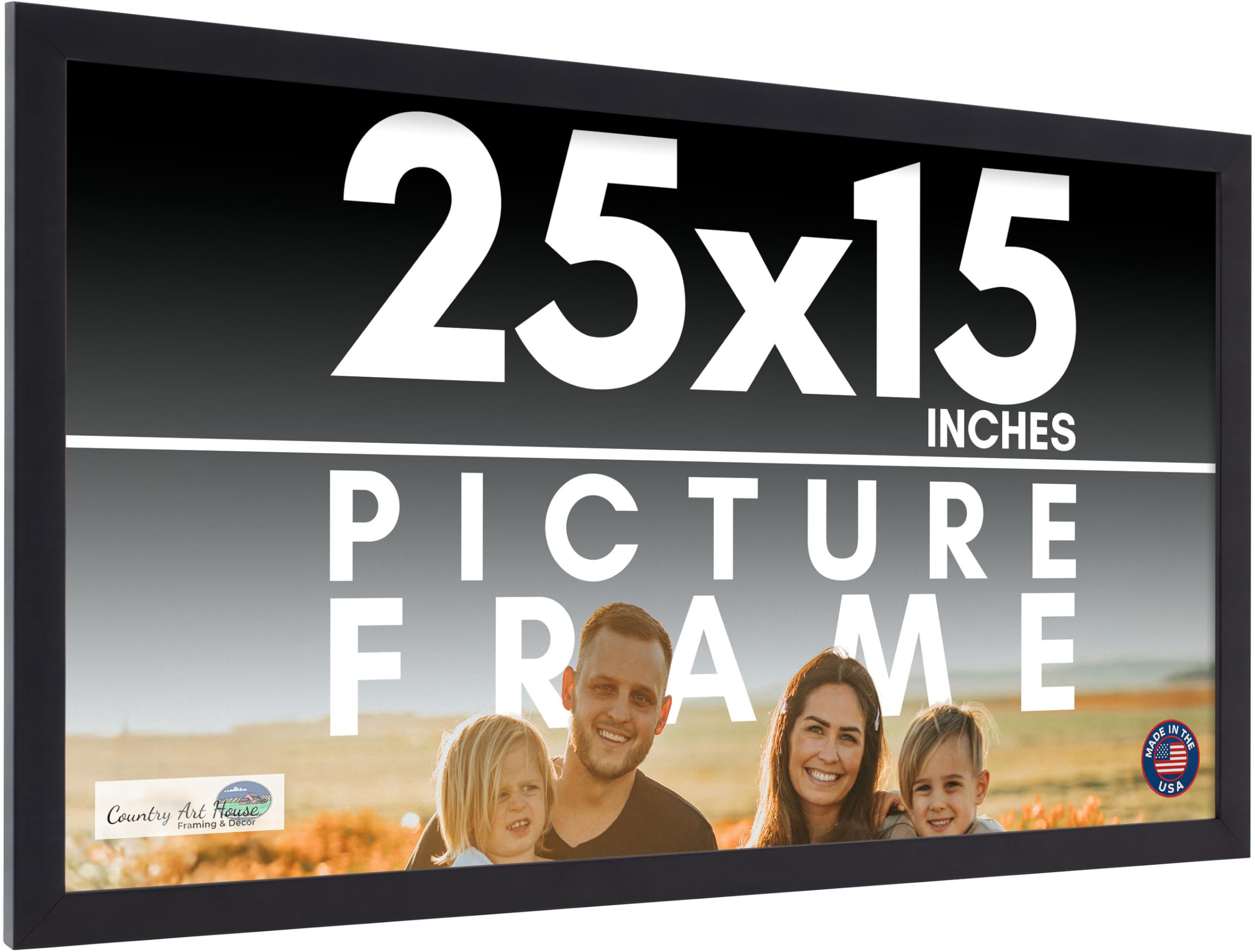 Amazon.com - 25x15 Frame Black Picture Frame - Complete Modern