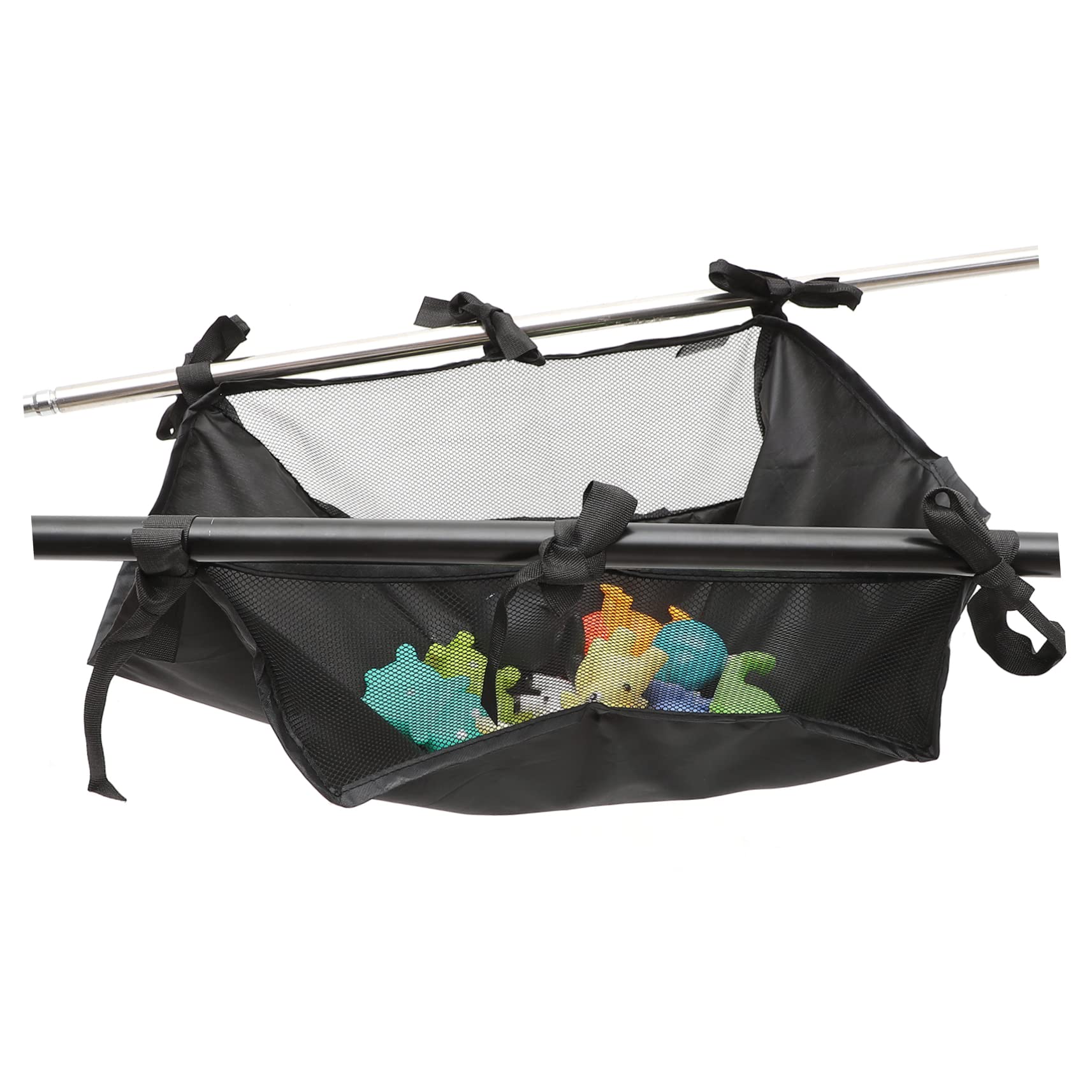 MERRYHAPY Cesta inferior para cochecito de bebé hecha de tela Oxford, organizador de gran capacidad con bolsa de la compra, estable y fácilmente fijada