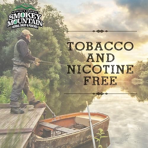 Miniatura 6 de Smokey Mountain Herbal Long Cut – 5 Can Sampler Box - Straight, Classic, Wintergreen, Arctic Mint & Cherry - Tobacco Free and Nicotine Free Snuff