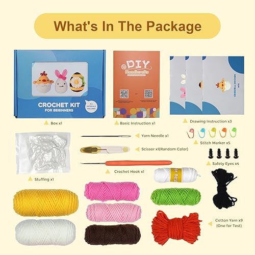 Miniatura 2 de Kit de ganchillo para principiantes, niños y adultos - Gnomo de Navidad Amigurumi Crochet, tutoriales paso a paso para aprender a ganchillo kit de