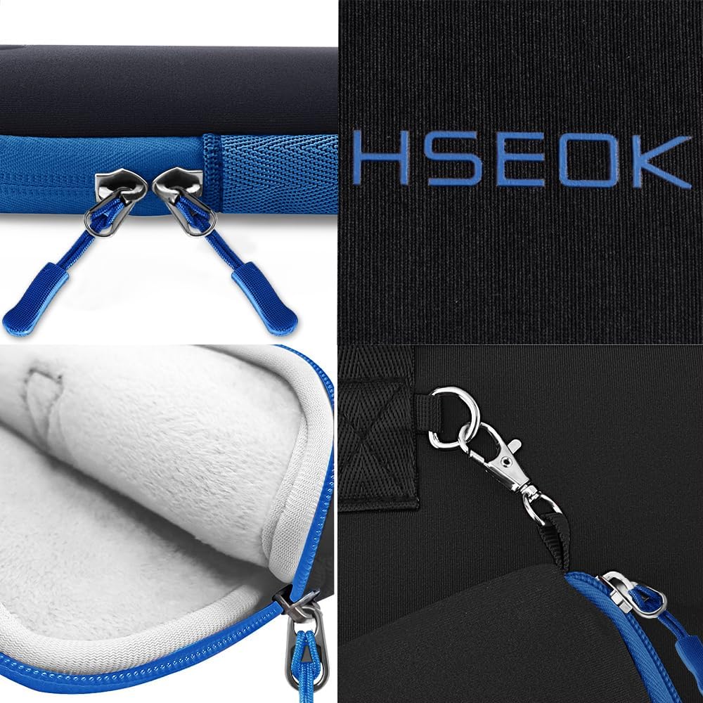 Hseok Laptop Sleeve 14 inch Case with Small Pouch, Neoprene Computer Bag Compatible with MacBook Pro 14" M4/M3/M2/M1 2025-2021, MacBook Air/Pro 13" and Most 14 inch Notebooks,B01BL01 - Image 6