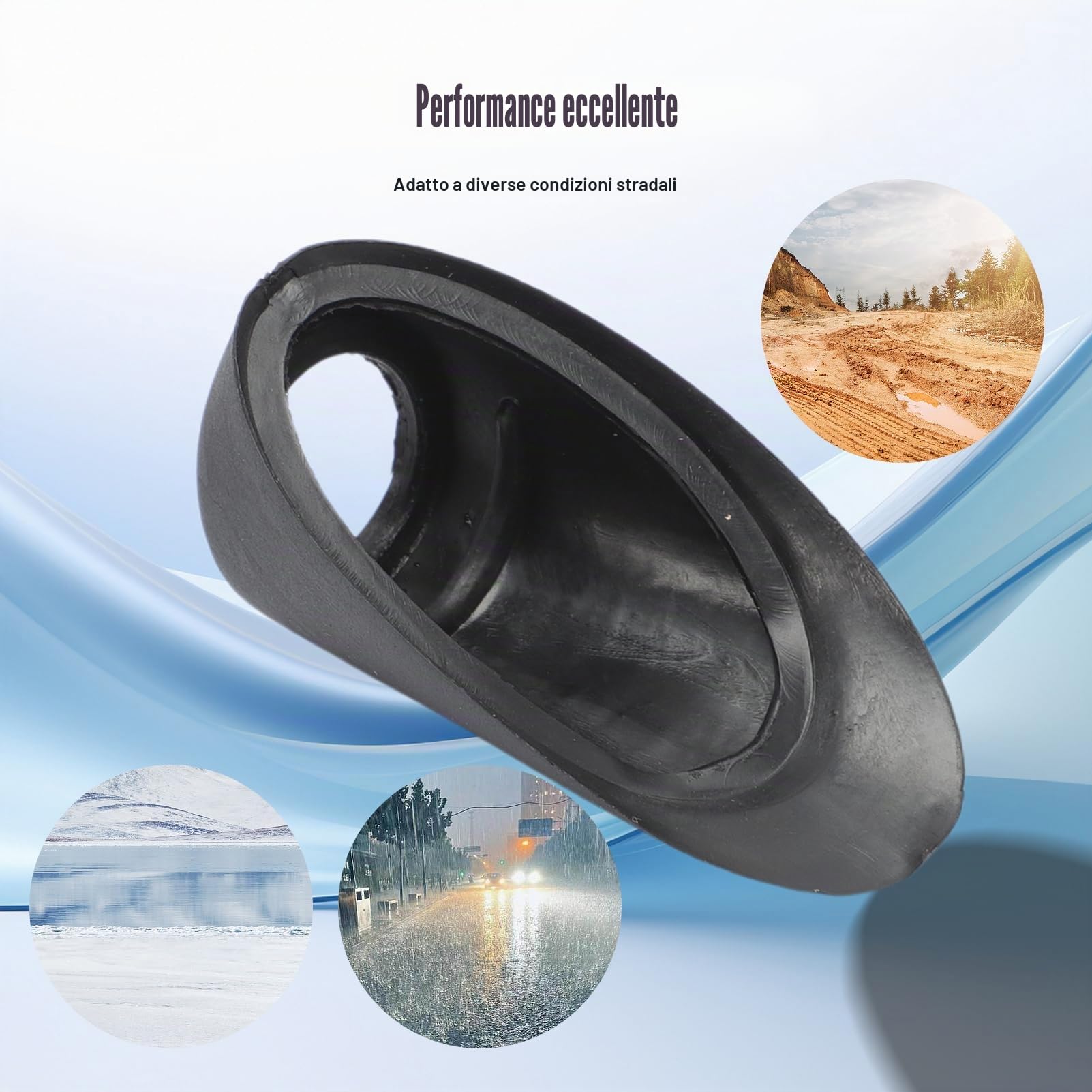 Guarnizione per antenna inferiore, compatibile con base antenna W124, guarnizione in gomma per A124, C124, A124, A1248270898, A1248270798