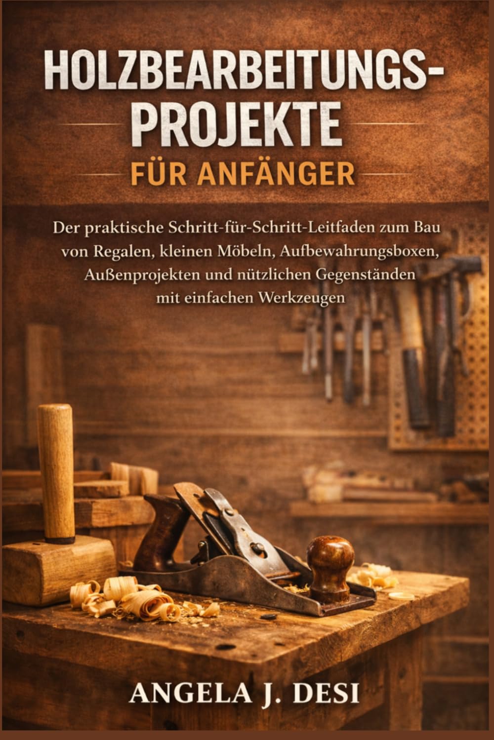 HOLZBEARBEITUNGSPROJEKTE FÜR ANFÄNGER: Der praktische Schritt-für-Schritt-Leitfaden zum Bau von Regalen, kleinen Möbeln, Aufbewahrungsboxen, ... Gegenständen mit einfachen Werkzeugen