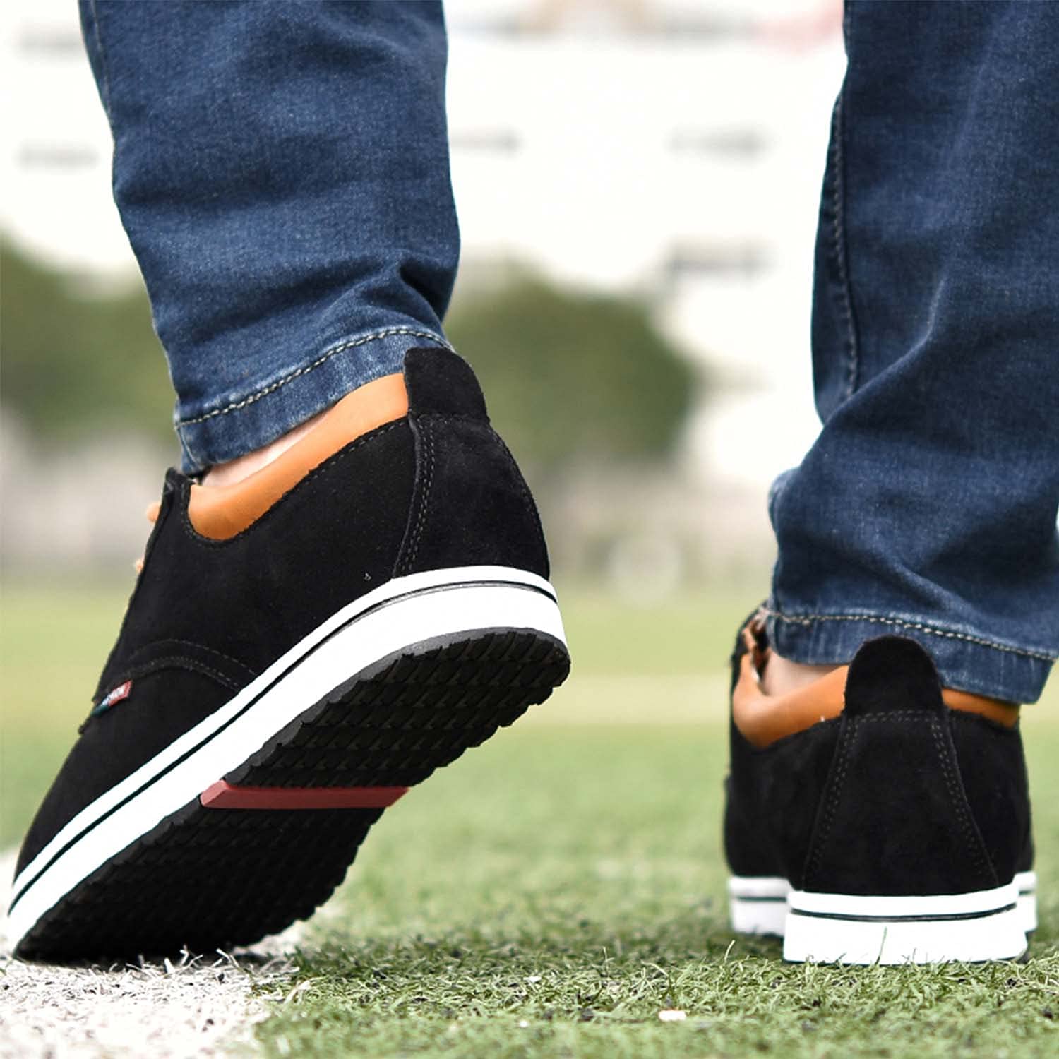 Meidiastra Zapatos de Ascensor de Altura Invisible para Hombre, Transpirables, con Cordones, de Moda, Zapatos de Vestir de Oxford, Zapatos de Vestir Casuales - 2.36 Pulgadas más Alto