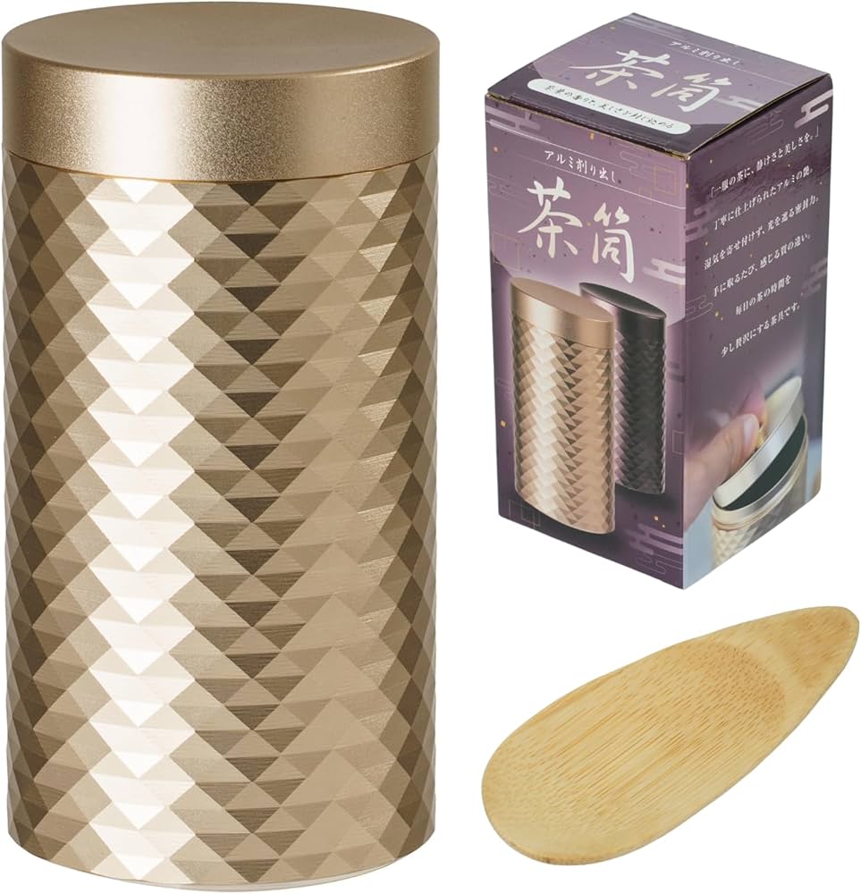 Amazon｜SEIDO 茶筒 おしゃれ アルミ合金 中蓋付き 密封 保存