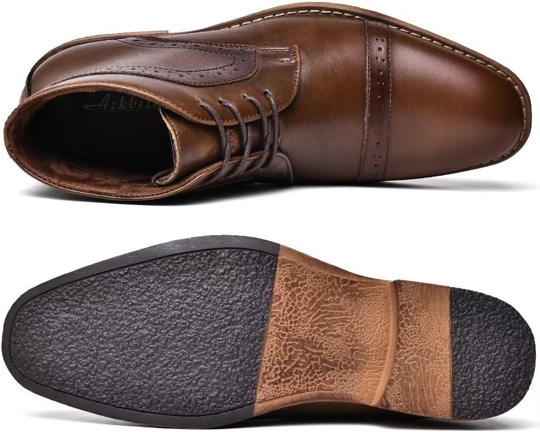 Arkbird Chukka Boots Fashion and Comfort Casual Oxfords Ankle Lace Up Boot - Image 5