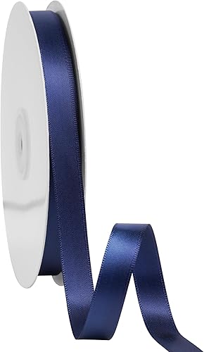 Miniatura 80 de LIUYAXI Cinta de satén roja de doble cara, 1/4 pulgadas x 50 yardas continuas, cintas finas perfectas para envolver regalos, tarjetas de invitación