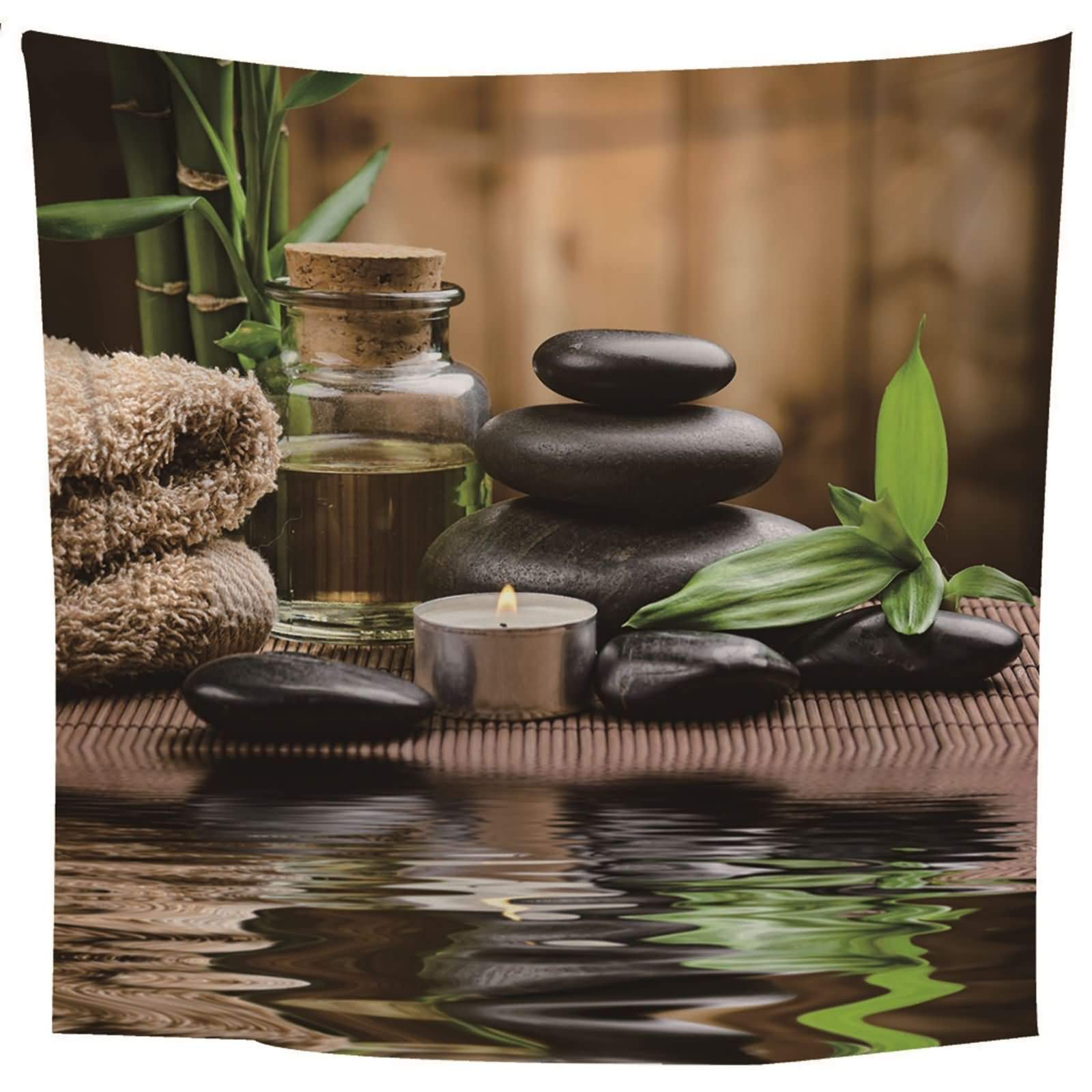 Tapisserie zen eau et fleur pour insuffler harmonie et bien-être dans votre chambre