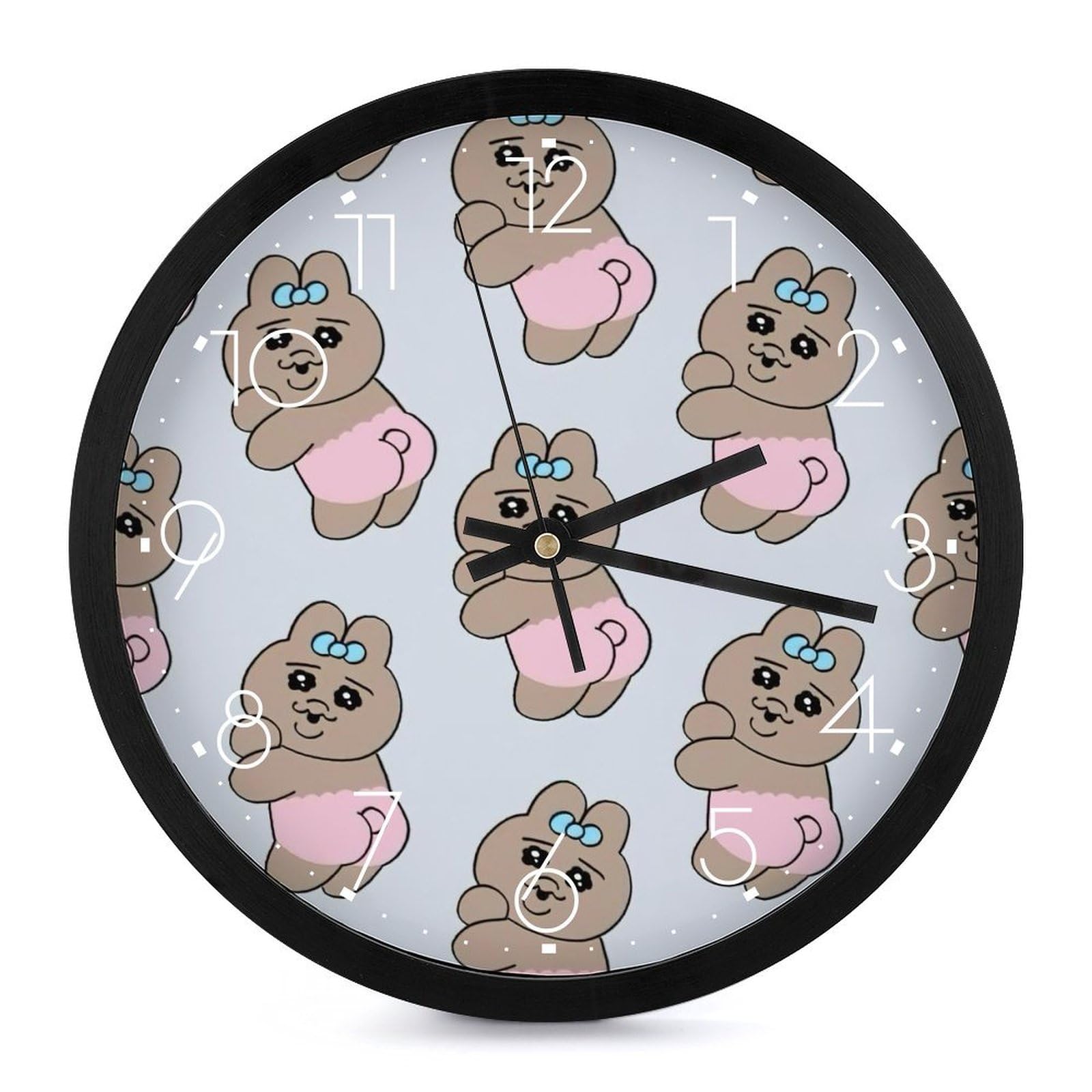 Amazon.co.jp: 時計 おぱんちゅうさぎ 掛け時計 かけ時計 壁掛け時計