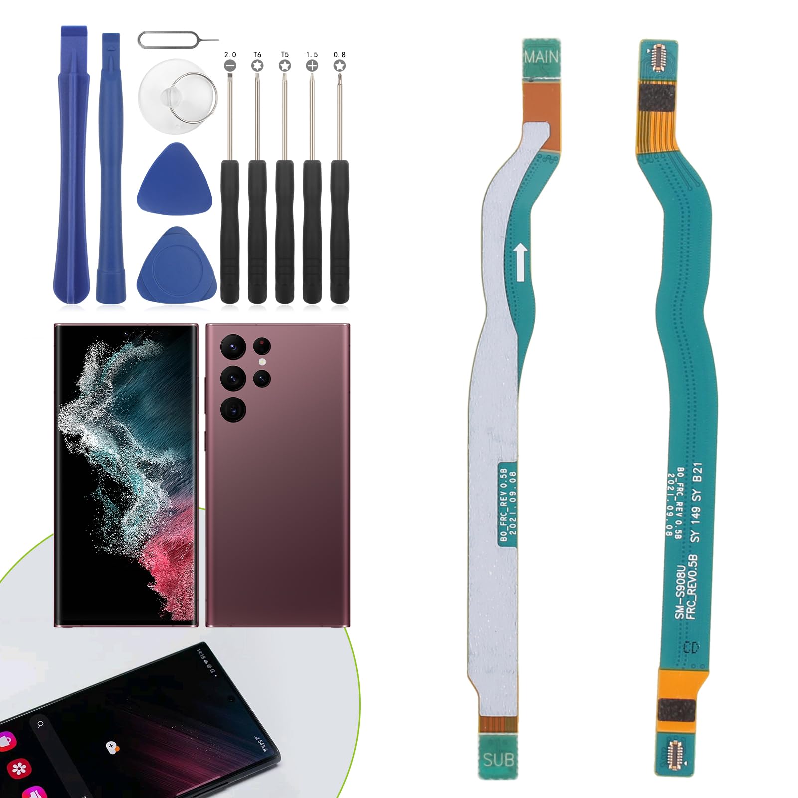 Amazon.com: Samsung Galaxy S22 Ultra 5G Flex Cable with Ribbon
