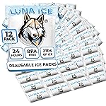Dry Ice Packs for Shipping - Long Lasting ice Packs - 24+ Hour Freeze Power - BPA Free - 12 Pack Bulk 3 lb - Hielo Seco - Reusable Gel Bricks for Food