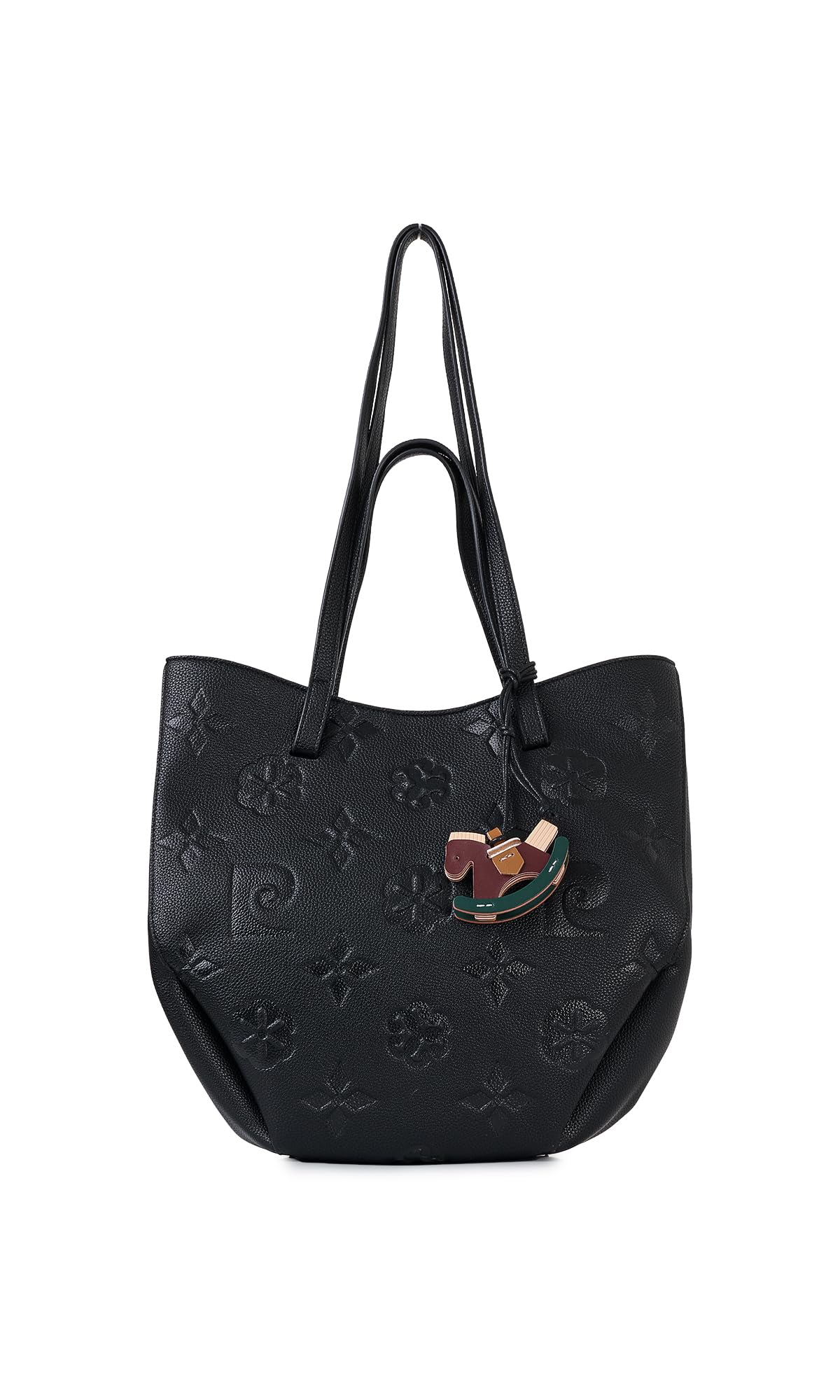 Suni Deri Polyester, SİYAH, 32x29x12
