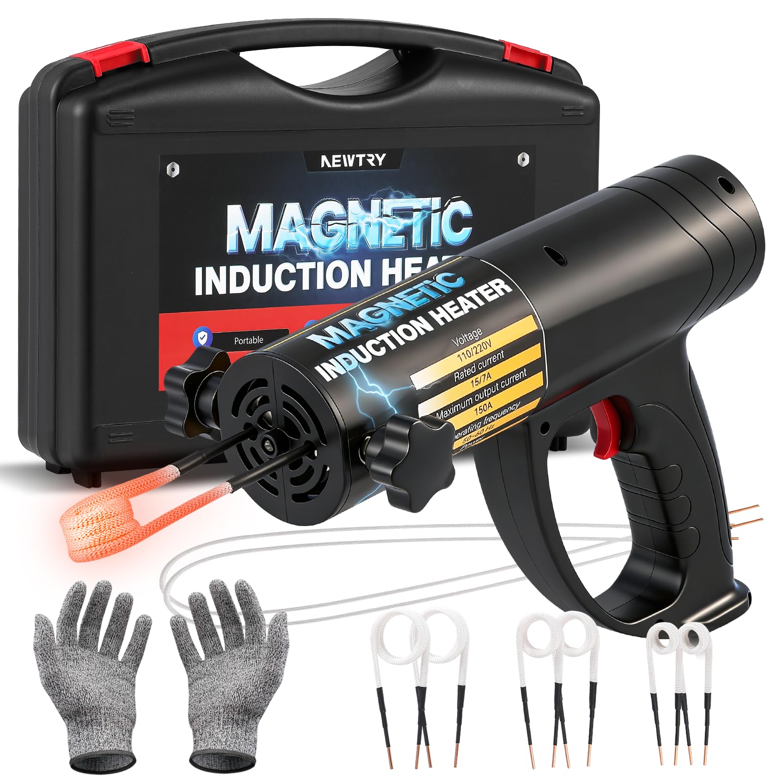 Chauffage magnétique par induction NEWTRY pour extraire un écrou rouillé