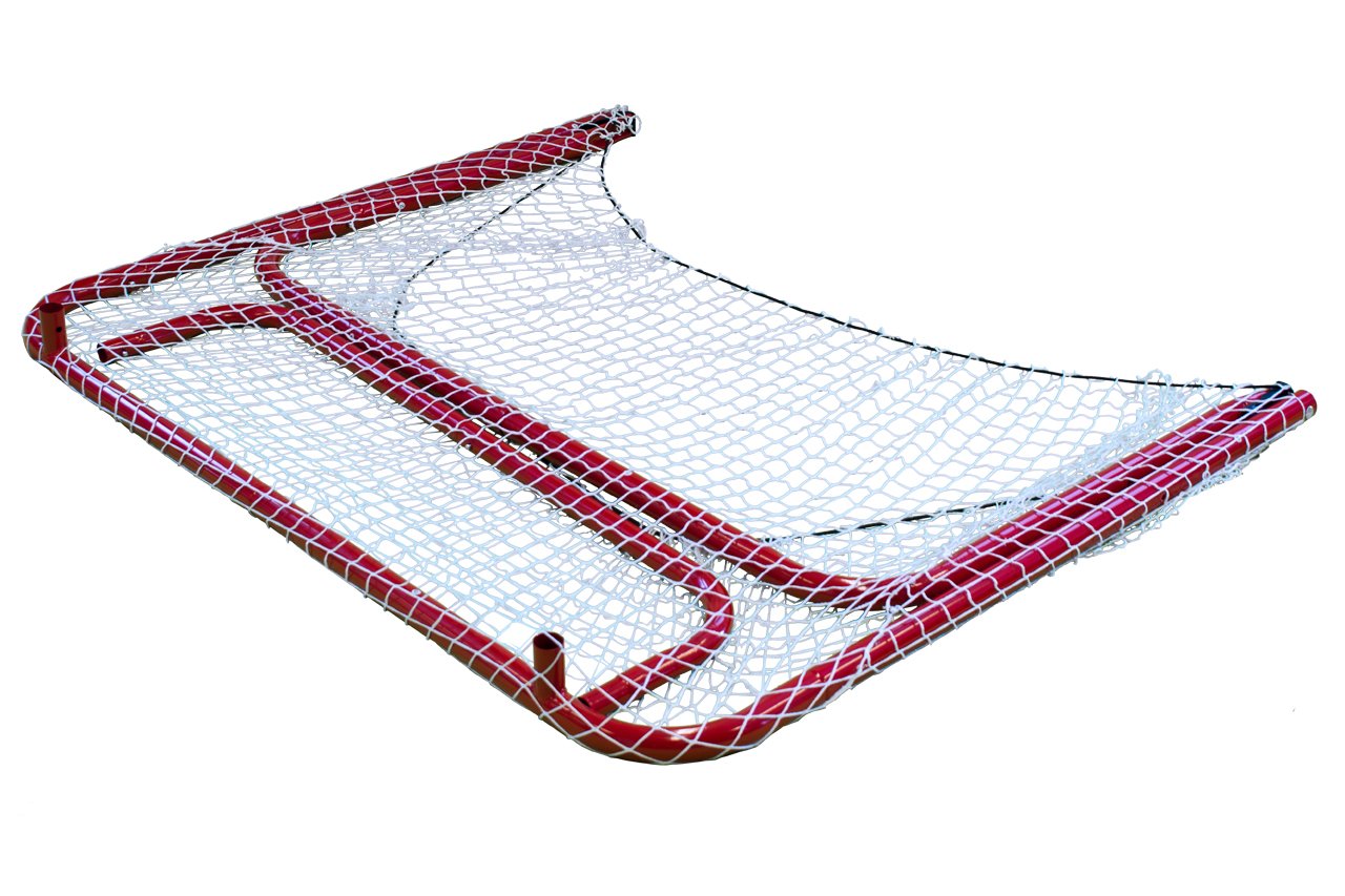 Park & Sun Sports "Street Ice Hockey Goal with Folding Steel Frame and Nylon Bungee Slip Net, 54" W x 44" H x 24" D, Blue