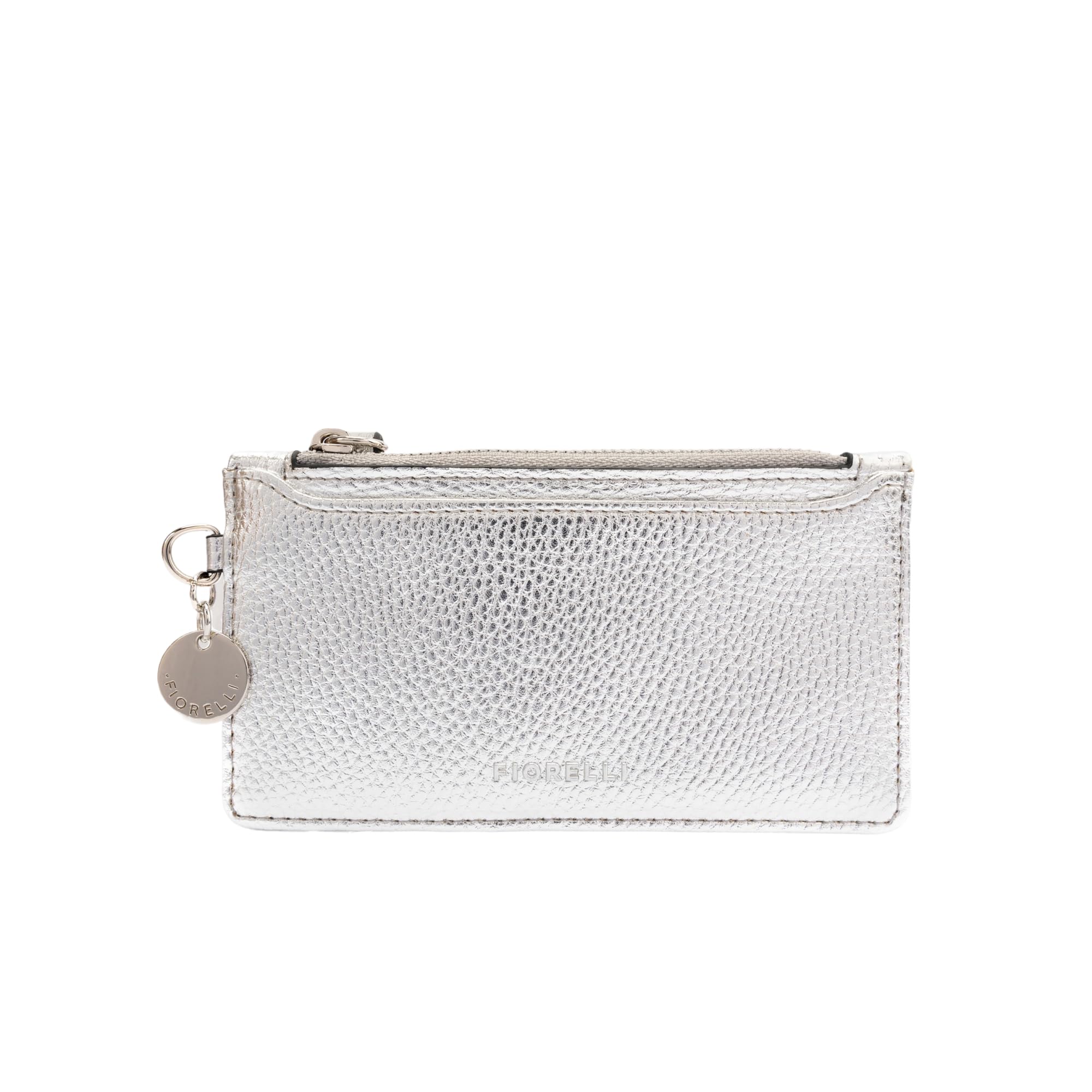 Fiorelli Women's Luna Elongated Card Case, Credit Card Holder, Slim Wallet, Faux Leather, Silver