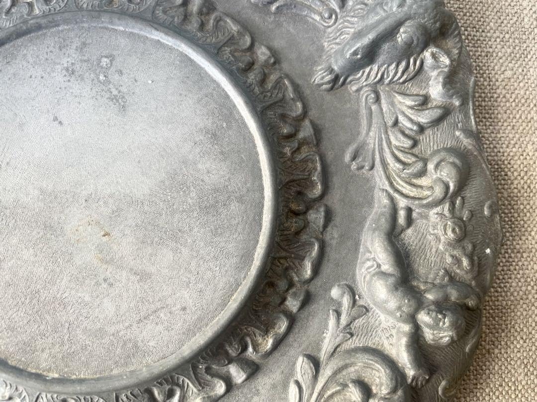 Amazon.co.jp: レア天使と悪魔のピュータープレート レリーフ