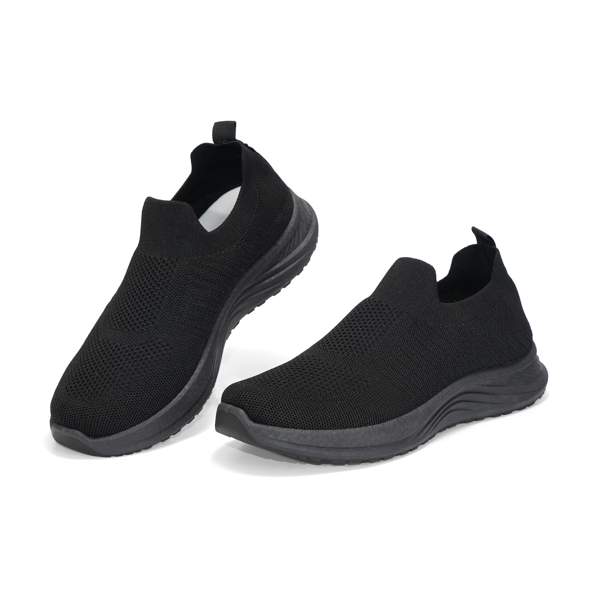 JOMIX Sneaker Herren aus Atmungsaktivem Strick Slip-On Schuhe Bequem mit Rutschfester PVC-Sohle Leicht für Spaziergänge Freizeit