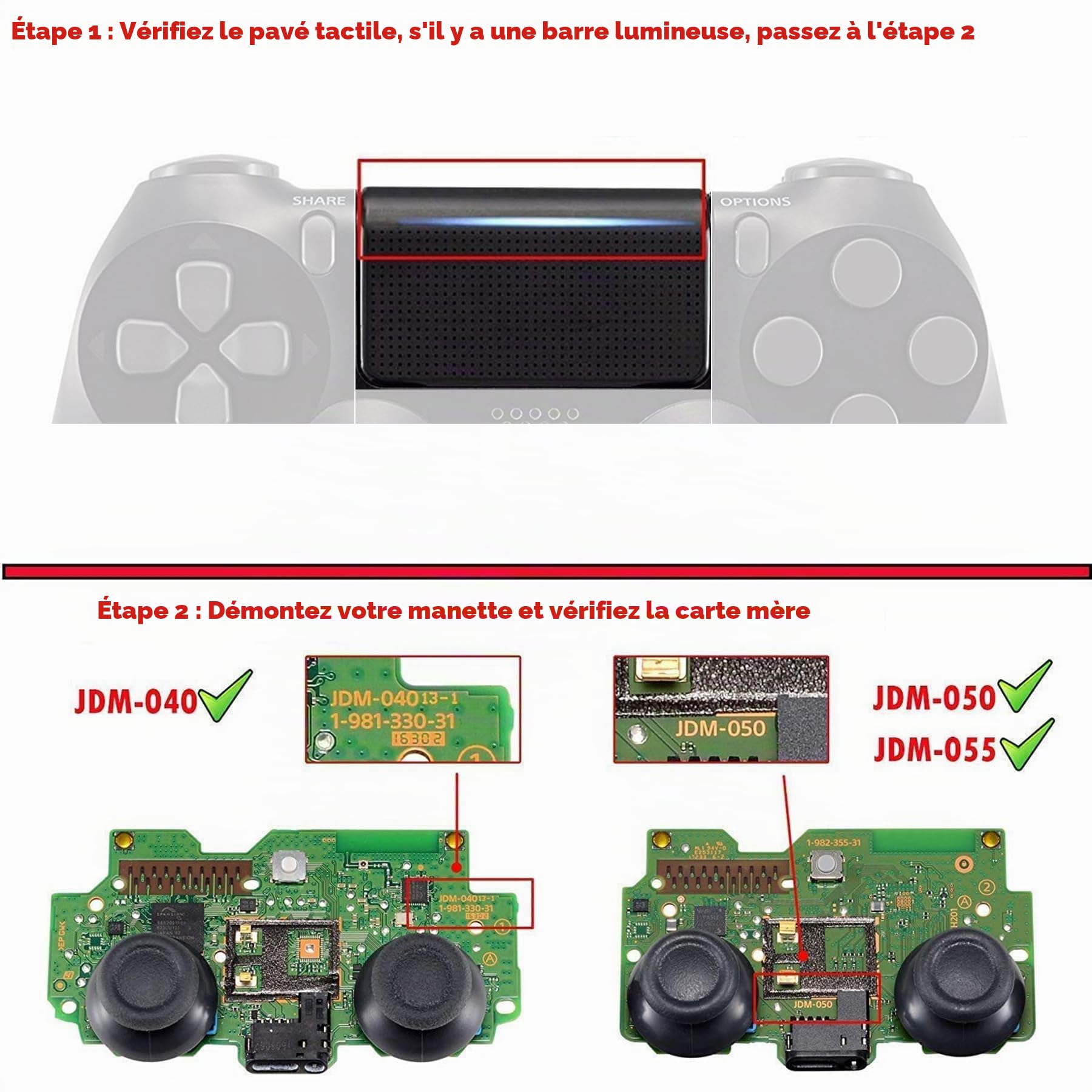 eXtremeRate Ghost Coque pour ps4 Manette avec Pavé Tactile pour ps4 Slim Pro JDM-040/050/055, Manette Non Incluse,Haha
