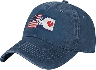 Flag of Creve Coeur, Missouri and America Baseball Cap for Men Women Hats Cotton Vintage Low Profile Golf Dad Hat