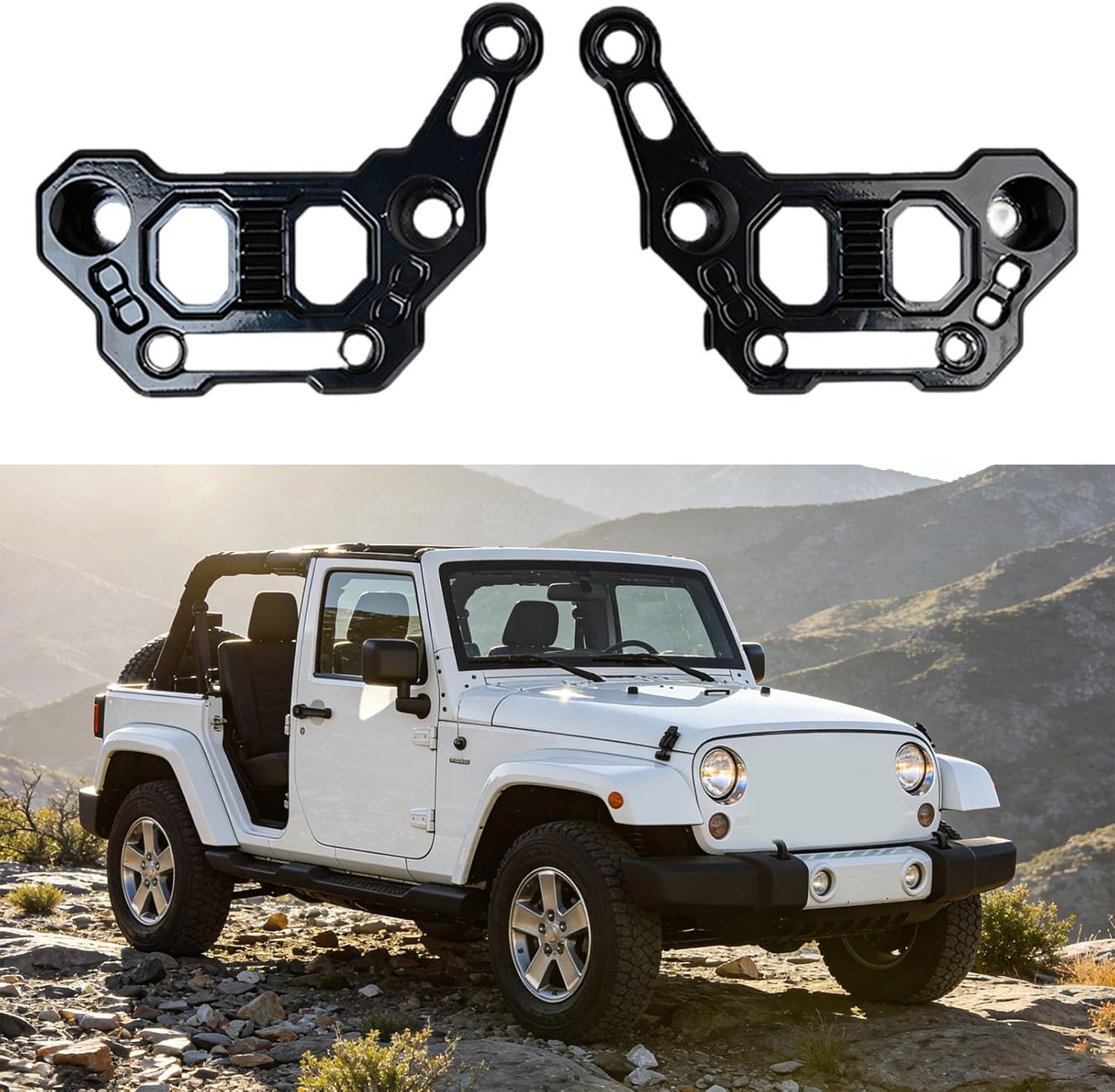 2 Layer a Pillar Light Mount Bracket for Off Road Vehicle Constructed From Strong Aluminum Alloy Off Road Lighting Accessory