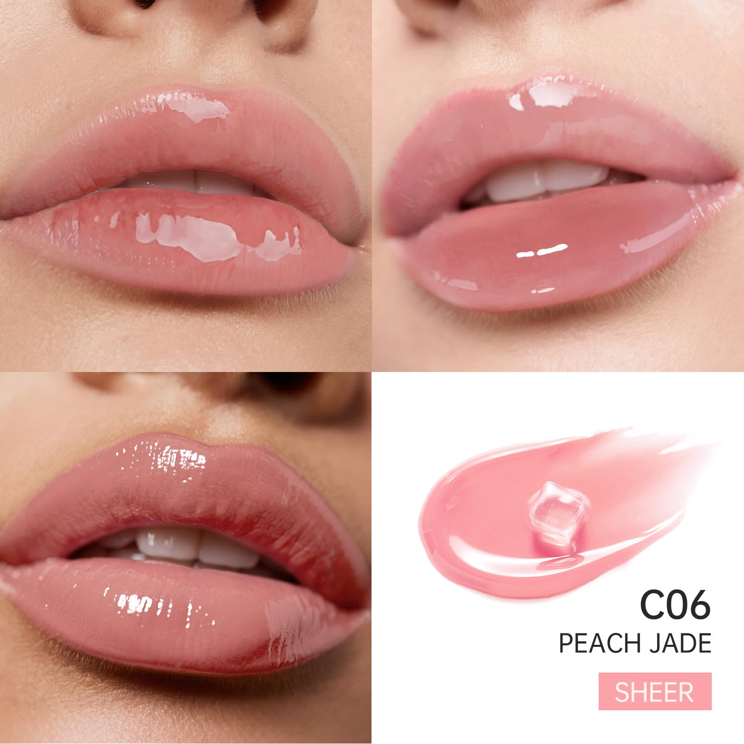 CATKIN Serum Plumping Lip Gloss, Hydrate & Volumize, Juicy Shine, 90% Nourishing Essence, Long Lasting and Non-Sticky - Image 2