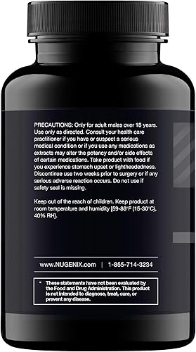 Miniatura 3 de Nugenix Suplemento de refuerzo de testosterona Total-T, gratis y total para hombres, 90 unidades