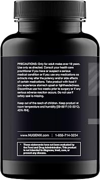 Nugenix Total-T, Free and Total Testosterone Booster Supplement for Men, 90 Count