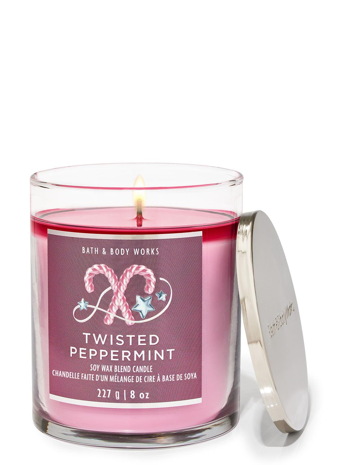 Bath & Body Works Twisted Peppermint Single Wick Candle-image-7