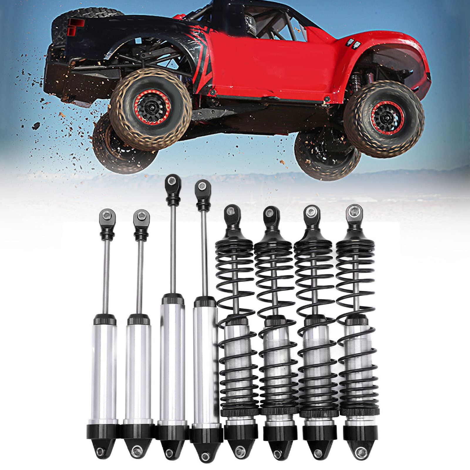 Amazon.com: RC Shock Absorber Set, Aluminum Alloy Front and Rear
