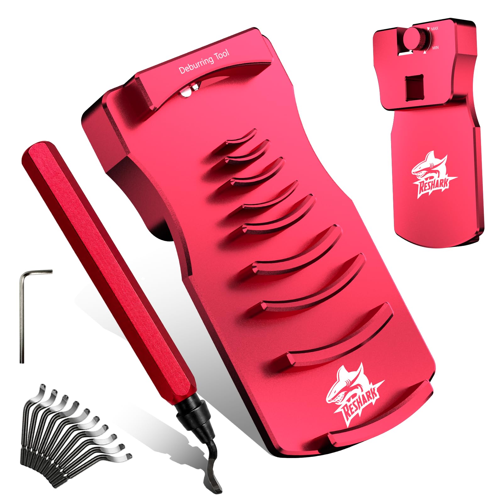 9-in-1 Inner-Outer PVC Pipe Deburring Tool Kit, Adjustable Chamfers PVC Chamfer Tool for 9 Sizes: 0.5 Inch to 4 Inch Plastic Pipes, Professional