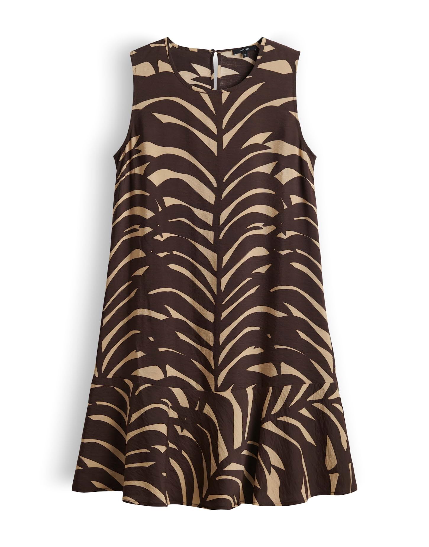 OPUS Damen Minikleid | Printkleid mit angesetzten Volant