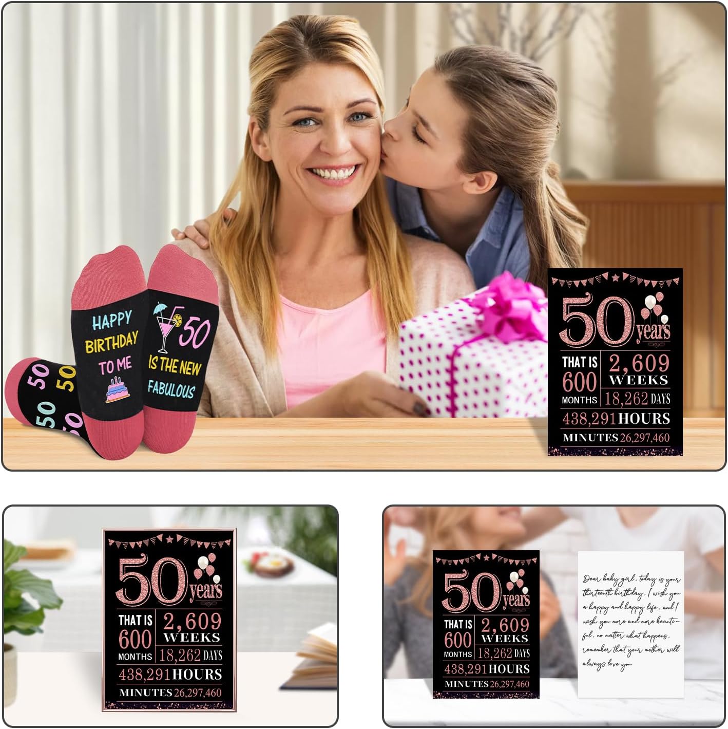 Birthday Gifts for Woman with Womens Novelty Socks for 30th/40th/50th/60th/70th/80th Birthday Women - Image 5