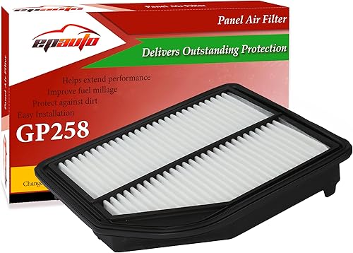 EPAuto GP258 (CA11258 / 17220-R5A-A00) filtro de aire de motor, panel rígido de protección adicional de repuesto para Honda CR-V (2012-2014)