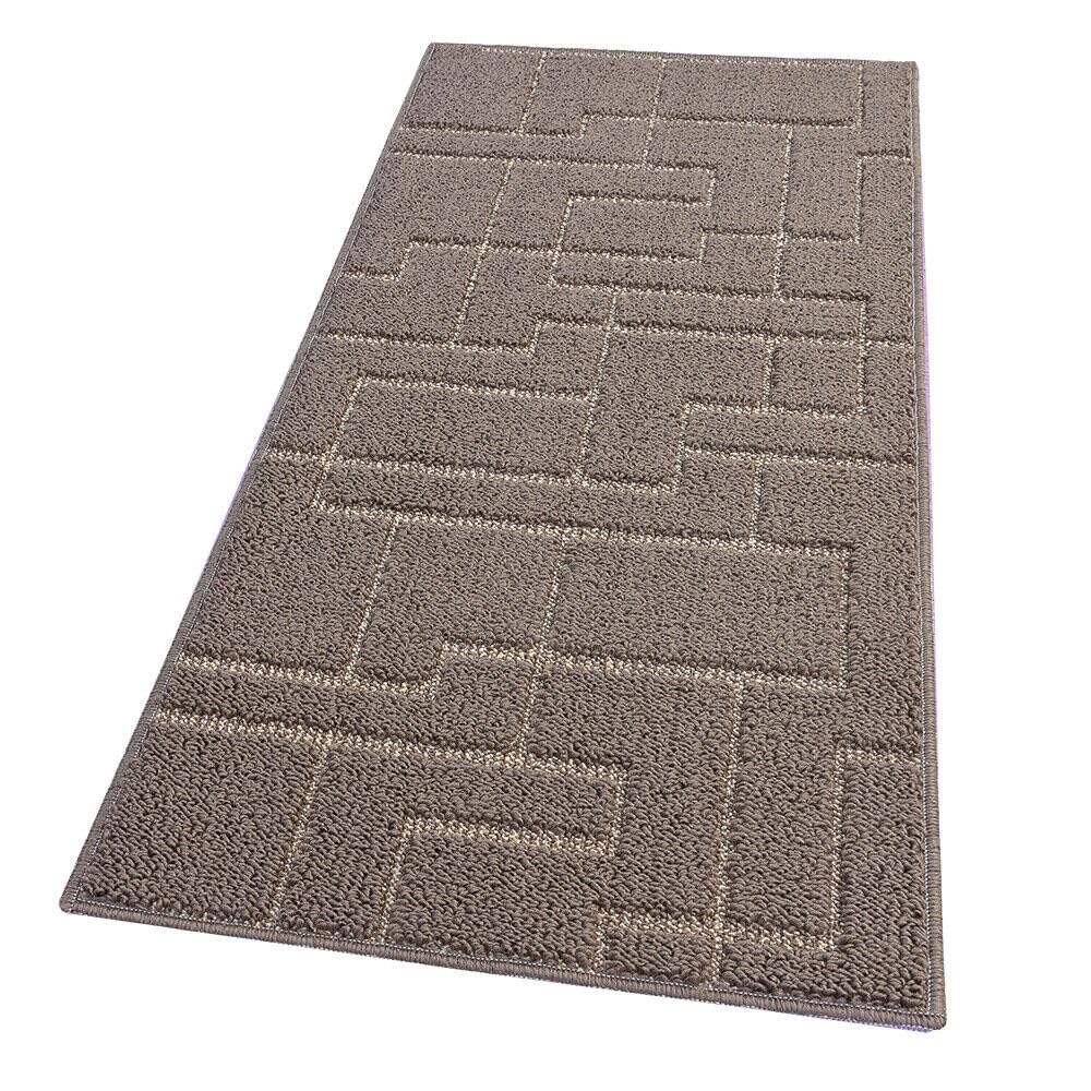 Tappeto Cucina 3D Made Italy - 50x190cm, Antiscivolo, Design Rombi, Giallo - Foto 4