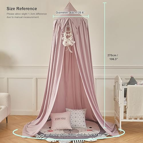 Miniatura 3 de Toldo de cama para niñas, cortina de cama para niños, decoración de habitación, casa colgante, castillo, rincón de lectura, tienda de ensueño,