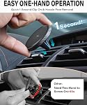 A2C 2 Pack Slim Magnetic Phone Holder for Car, Rental Car Essentials for Travel, No Assembly, Compact, One-Hand Operation, Easy Removal, Reusable, Upgraded Air Vent Phone Mount Compatible with MagSafe