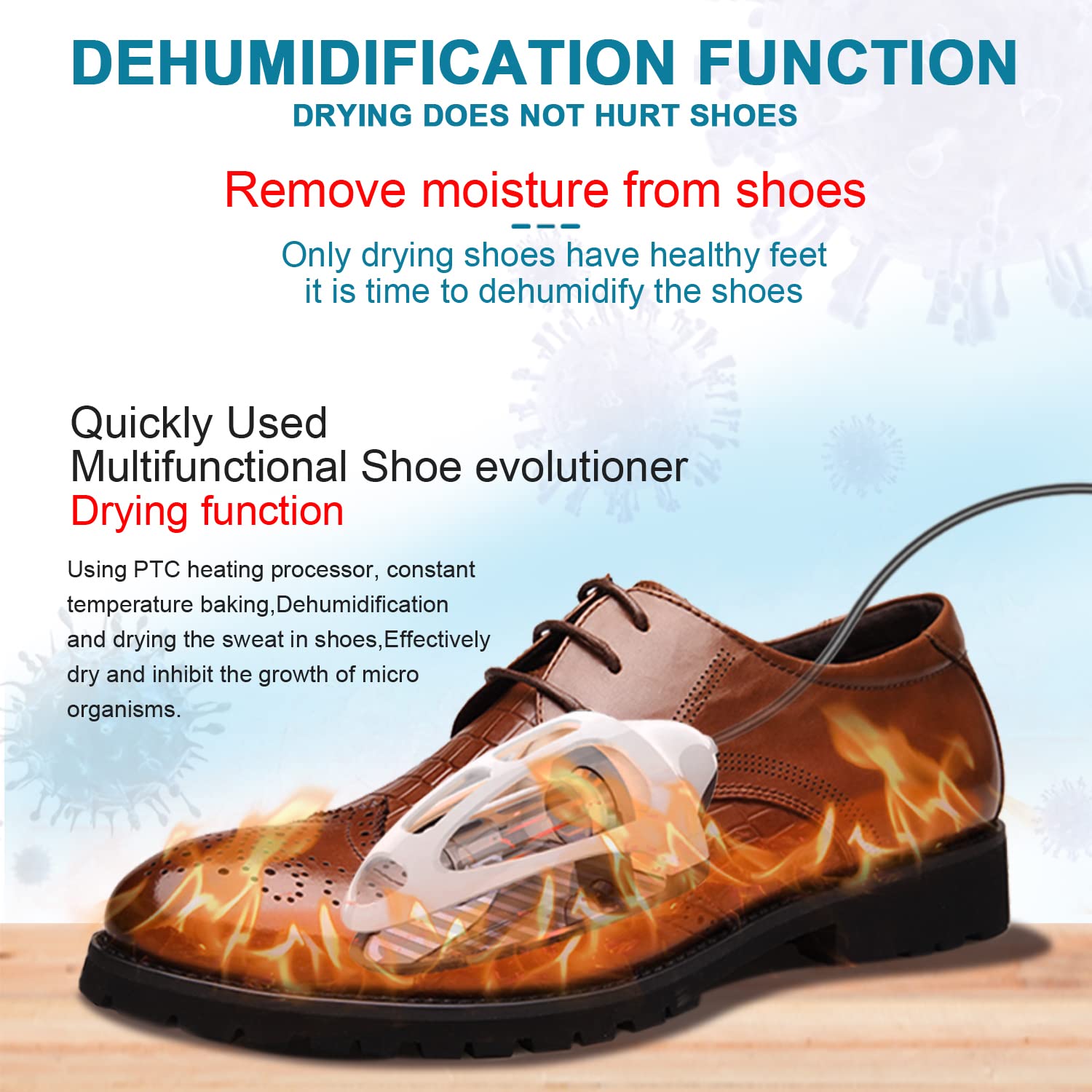 Asciuga scarpe, deodorante per scarpe, purificatore di scarpe, asciuga stivali, elimina odori per scarpe, deodorante per scarpe, timer intelligente, alternativa antibatterica perfetta efficace, 1
