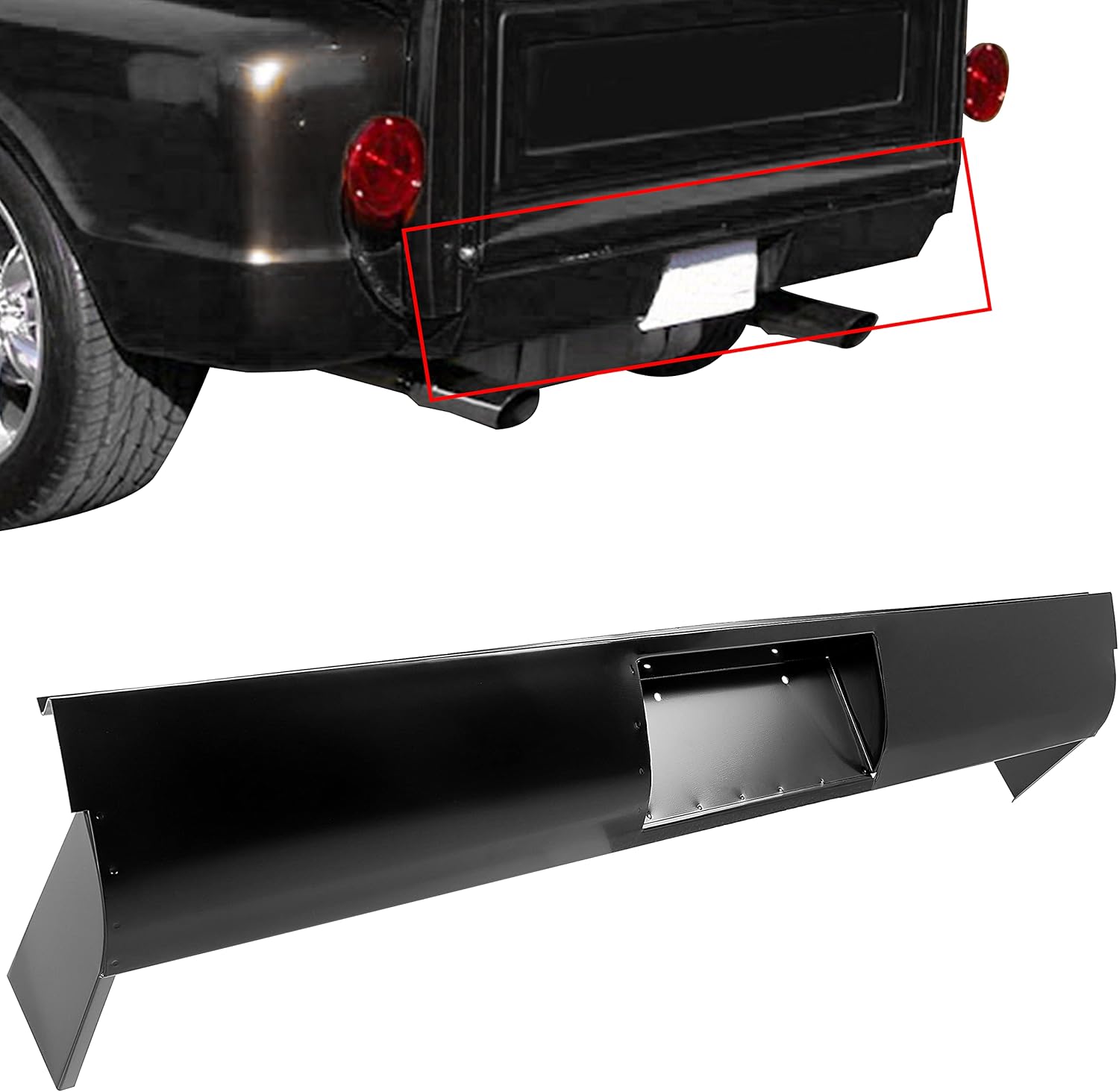 HECASA Rear Roll Pan Compatible with 19541987 Chevy C10