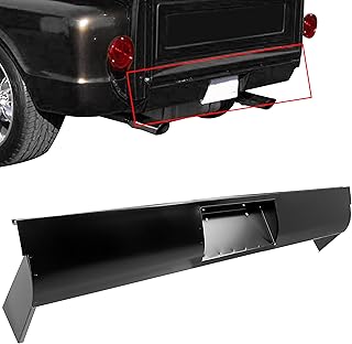 HECASA Rear Roll Pan Compatible with 1954-1987 Chevy C10 C20 C30 K10 K20 K30 Stepside w/License Box