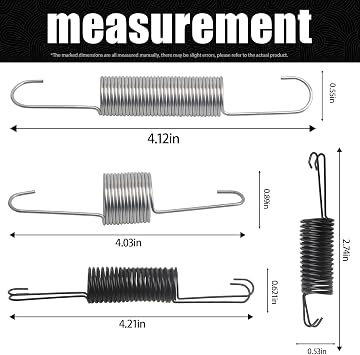 59207 Throttle Return Spring Assortment, Universal Carburetor Return Dual Spring | (Compatible with Most 5-1/8 Carburetor Necks)