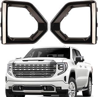 iKer Fog Light Bezel Fits GMC Sierra 1500 2019-2022 84176752