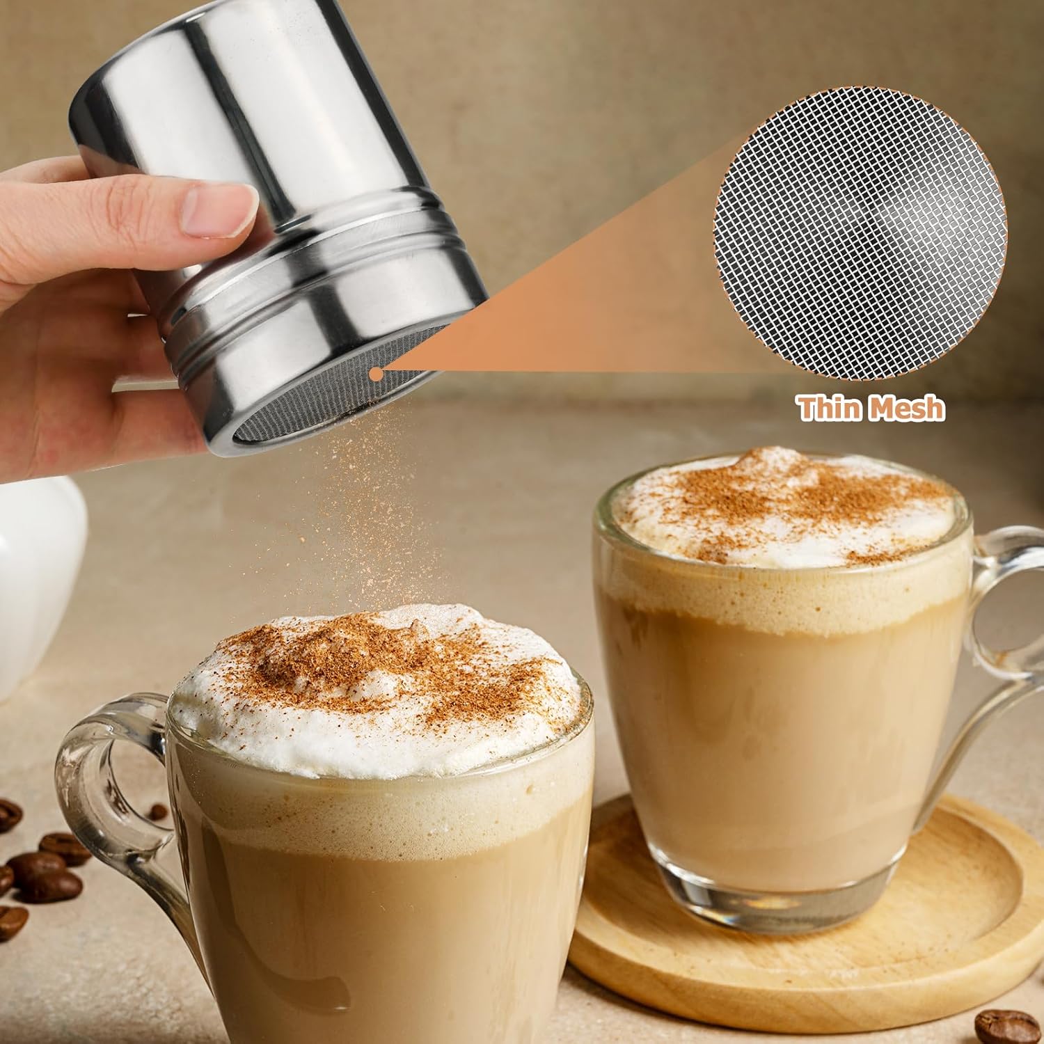 Flour Sifter, Sifter for Baking with Flour and Powdered Sr Shaker