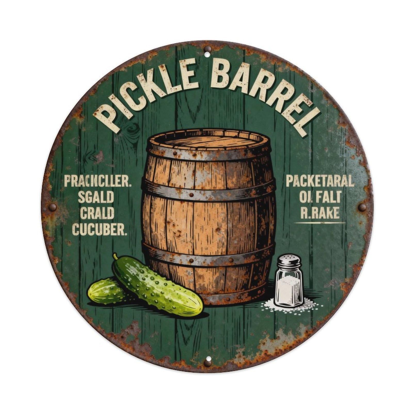 PICKLE BARREL Metal Tin Sign Plaque