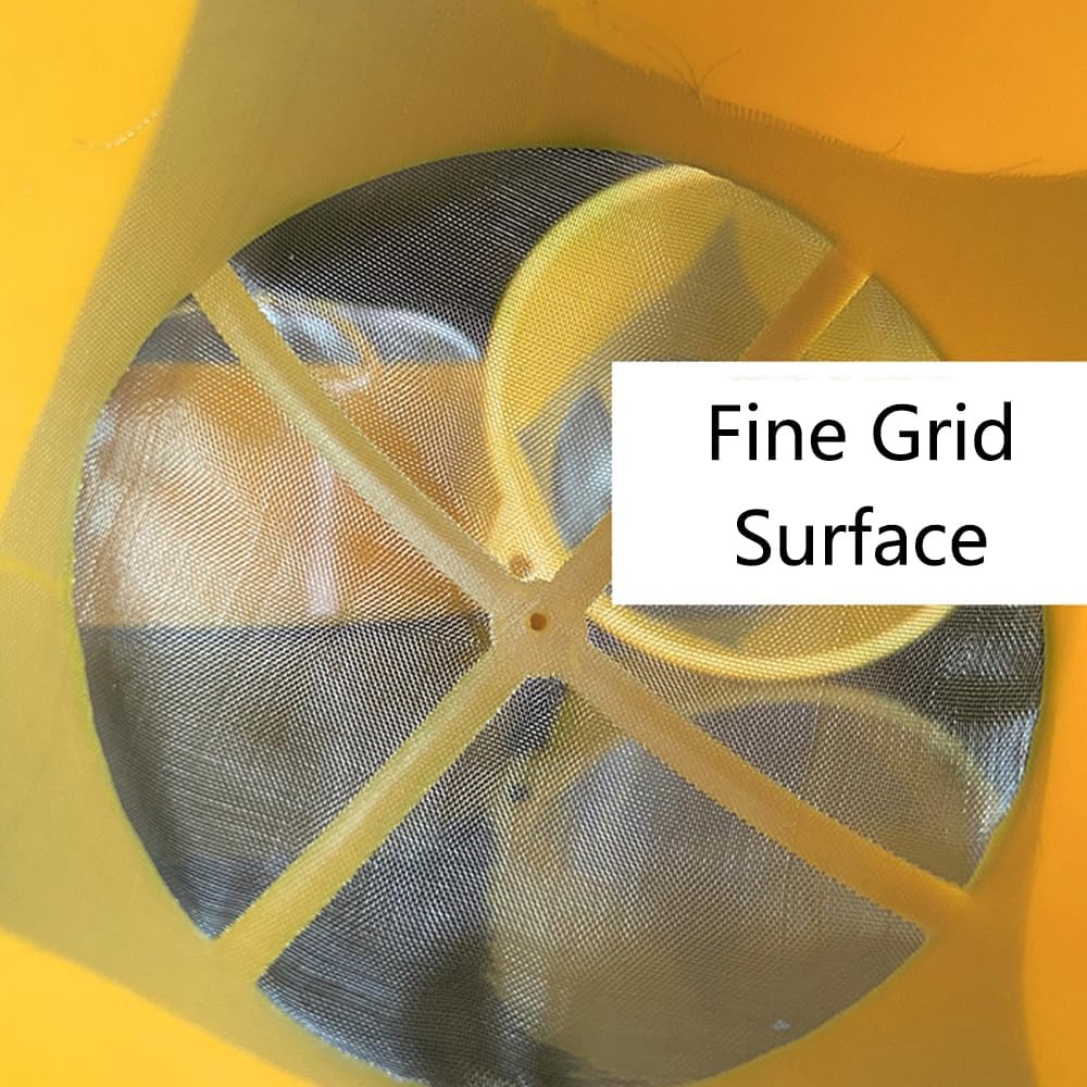 6Pcs 100# 300 * 120mm/11.8 * 4.7in Grid Plastic Paint Filter Strainer with Fine Nylon Mesh Reusable Industrial Nylon Mesh Paint Filter for Filter Oil,Water Based Oil Paints, Food Residue-Green