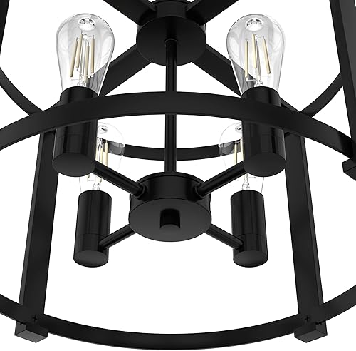 Miniatura 5 de Hunter Fan Company 19133 Astwood Candelabro, 13x18x18, negro mate