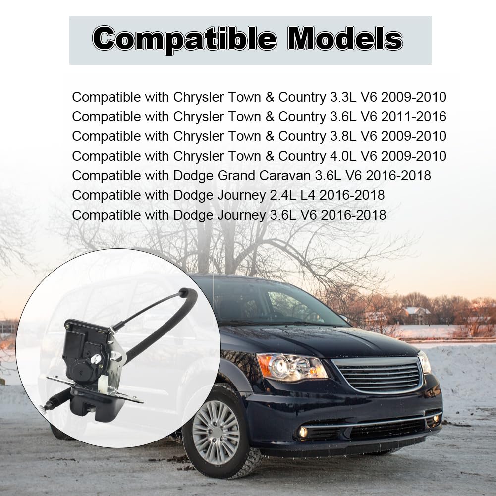 04589243AG Tailgate Door Lock Actuator Compatible with 2009-2016 Chrysler Town & Country,2016-2018 Dodge Grand Caravan,2016-2018 Dodge Journey 3.6L V6 Replacement for 4589243AG 4589243AA