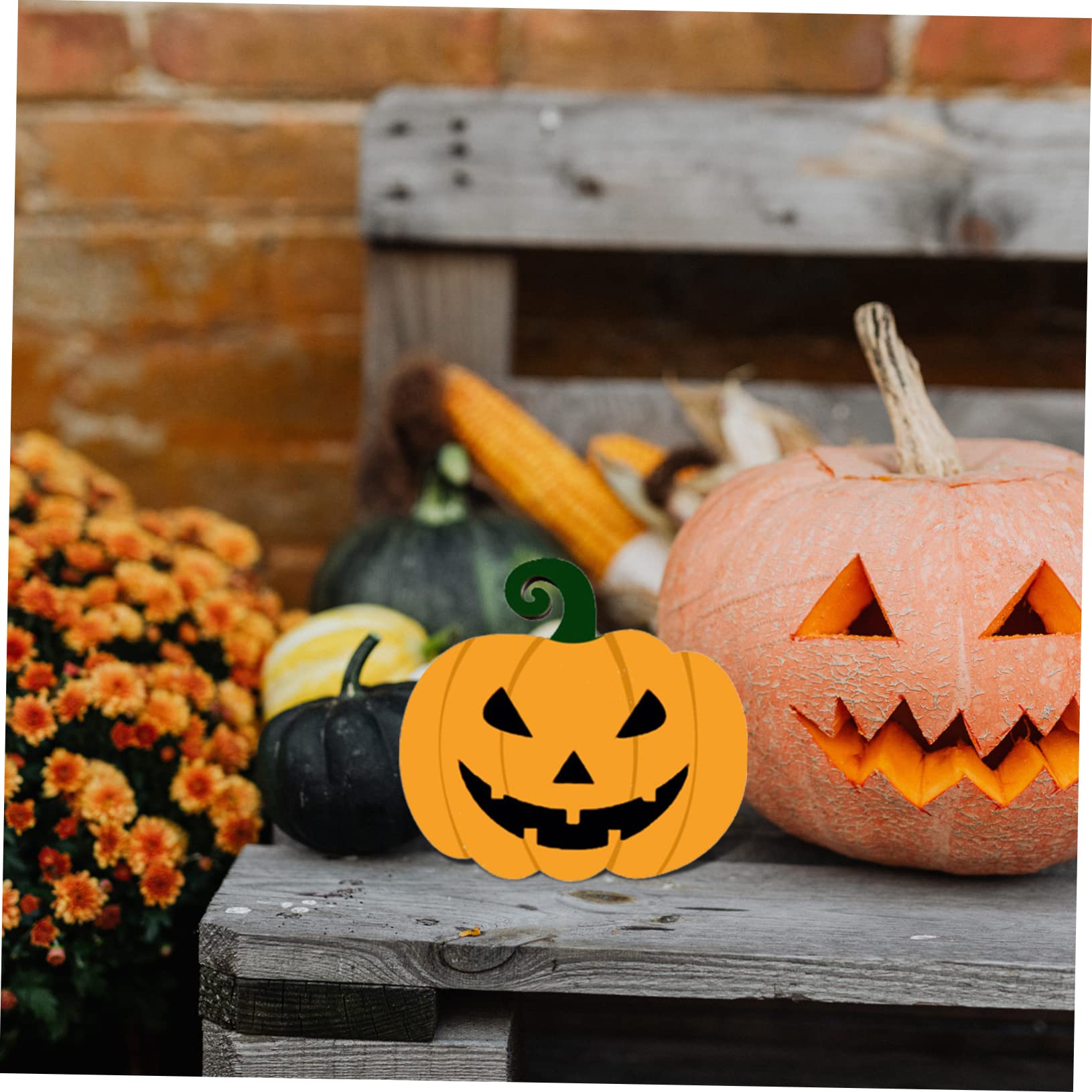 4 Juegos astillas de madera de halloween Víspera de Todos adorno para decoración halloween casa adornos halloween para casa para embriones