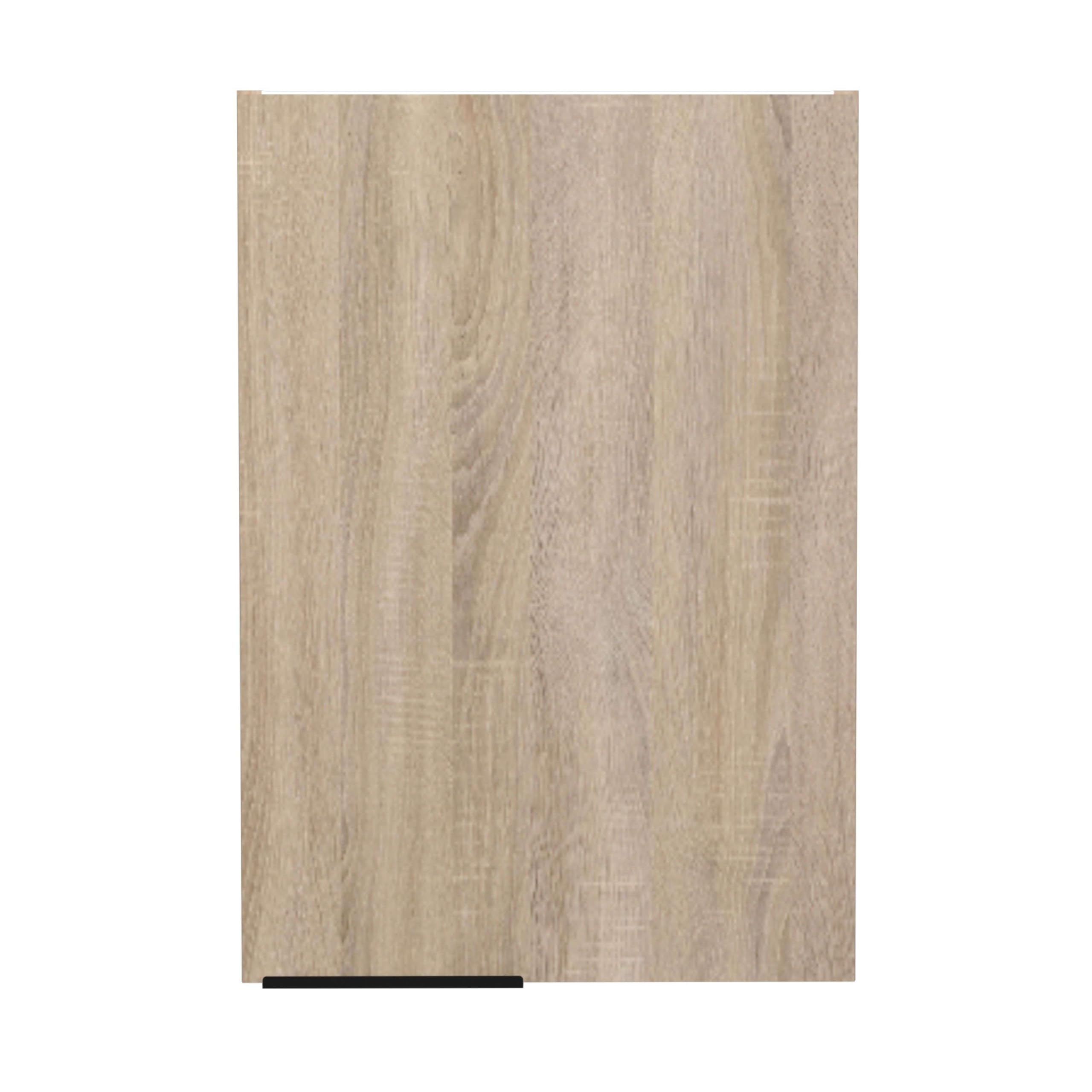 Arko Küchenmodul mit 1 Tür und 1 Regal, Eiche und Schwarz, 40 x 57,9 x 35,6 cm